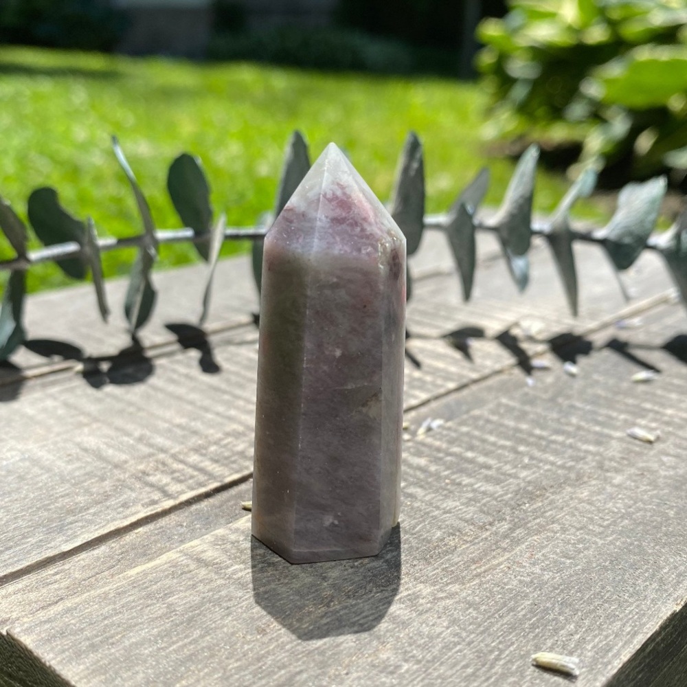 Pink Tourmaline Crystal Tower Point • OOAK Polished Tumbled Stone Specimen
